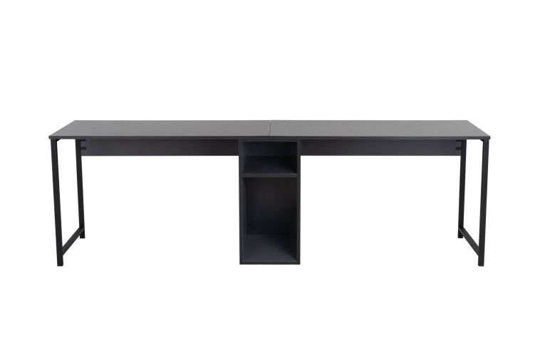 Scrivania lineare antracite 240x60cm - Violet