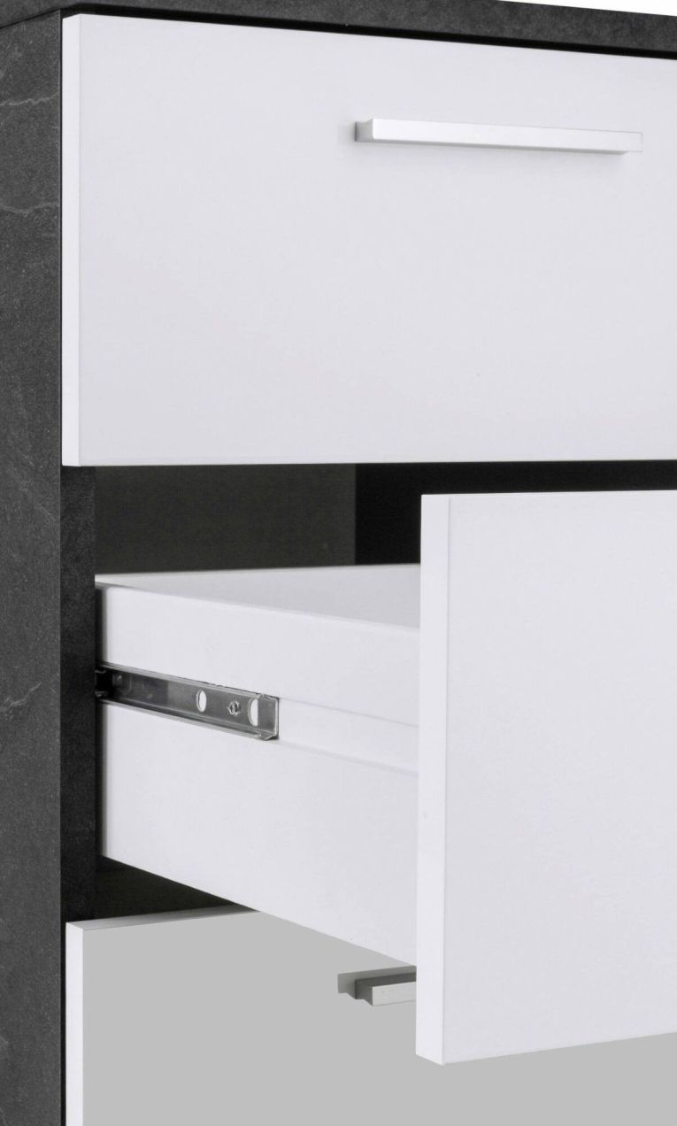 Scrivania lineare ardesia 160x90cm in legno - Flaminia