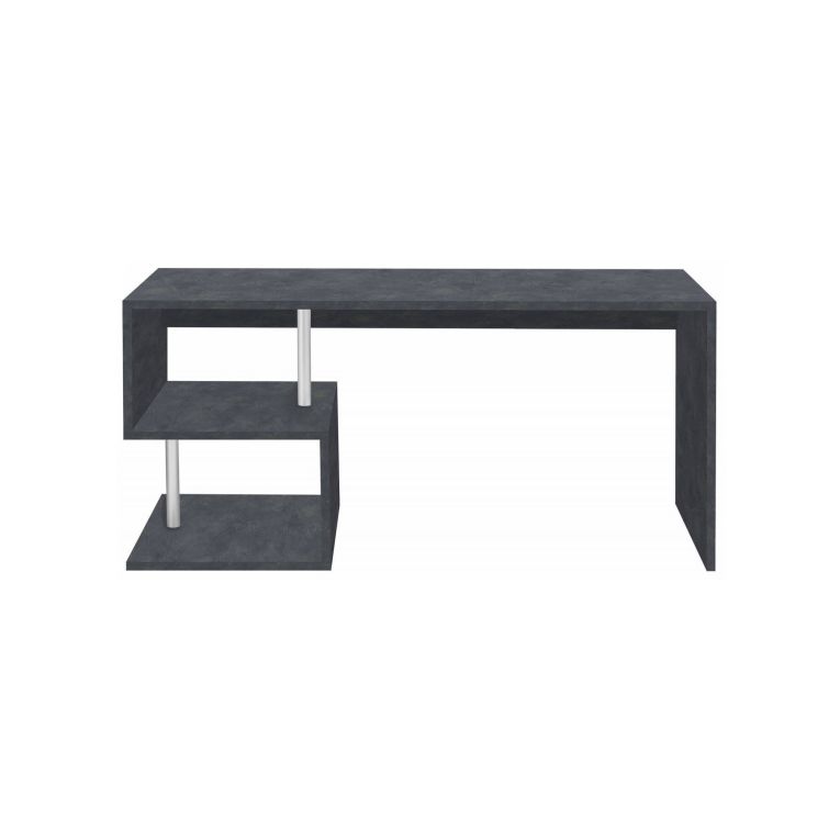 Scrivania lineare ardesia 180x60cm con supporto pc - Poseidone