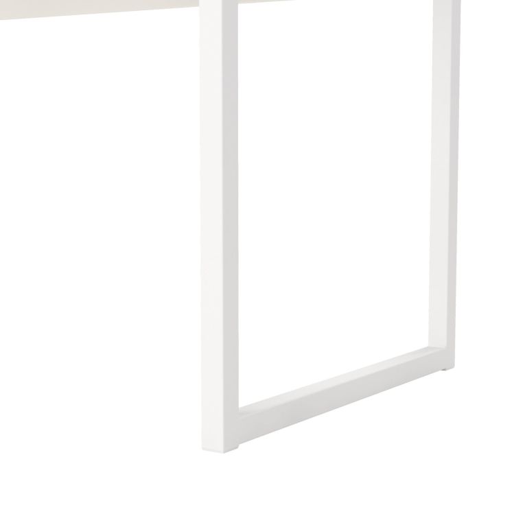 Scrivania lineare bianca 110x48cm con 1 cassetto - Agave