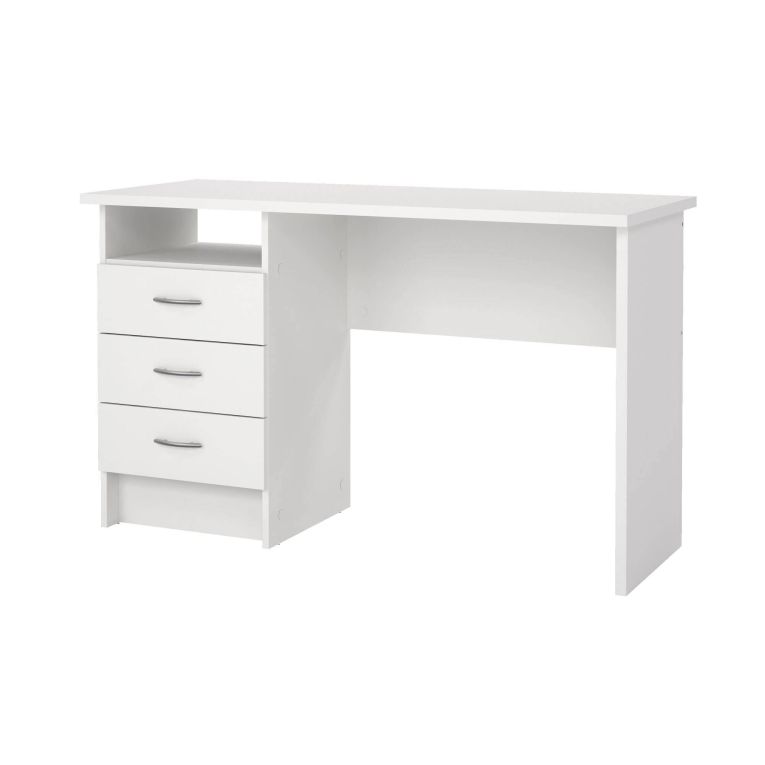 Scrivania lineare bianca 120x48cm in legno - Andre