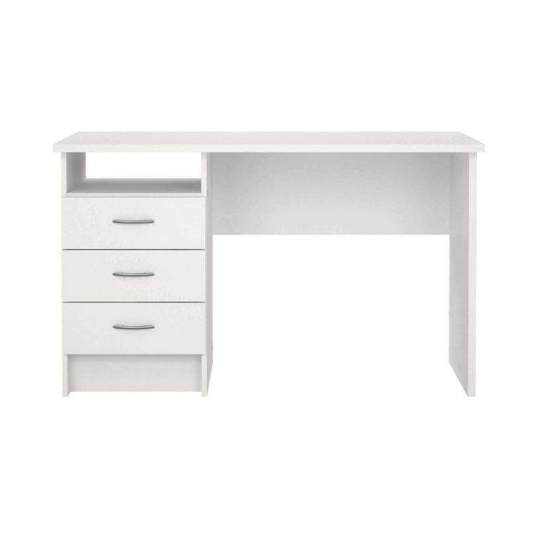 Scrivania lineare bianca 120x48cm in legno - Andre