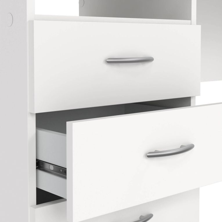 Scrivania lineare bianca 120x48cm in legno - Andre