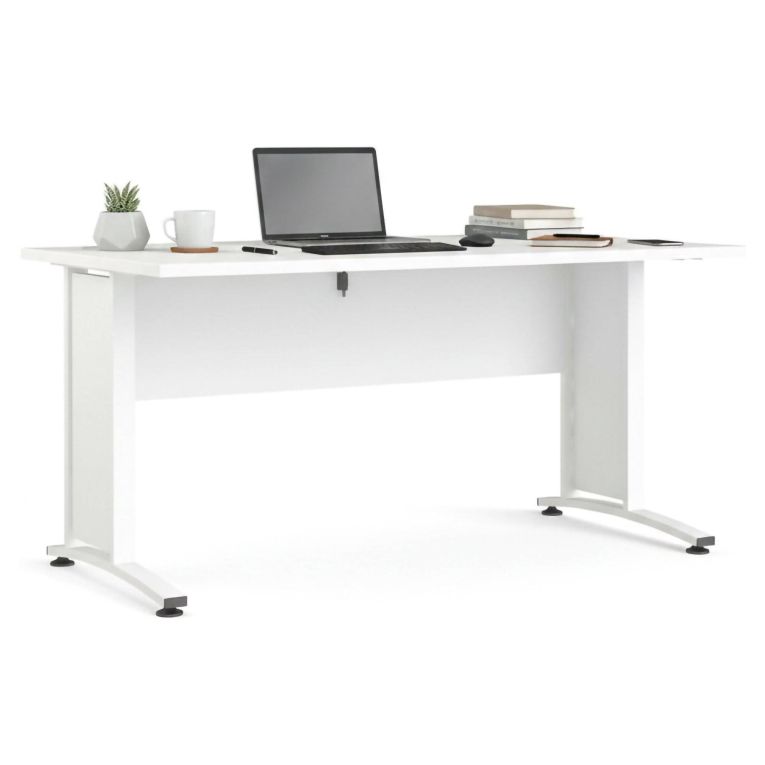 Scrivania lineare bianca 150x80cm - Ascorbato