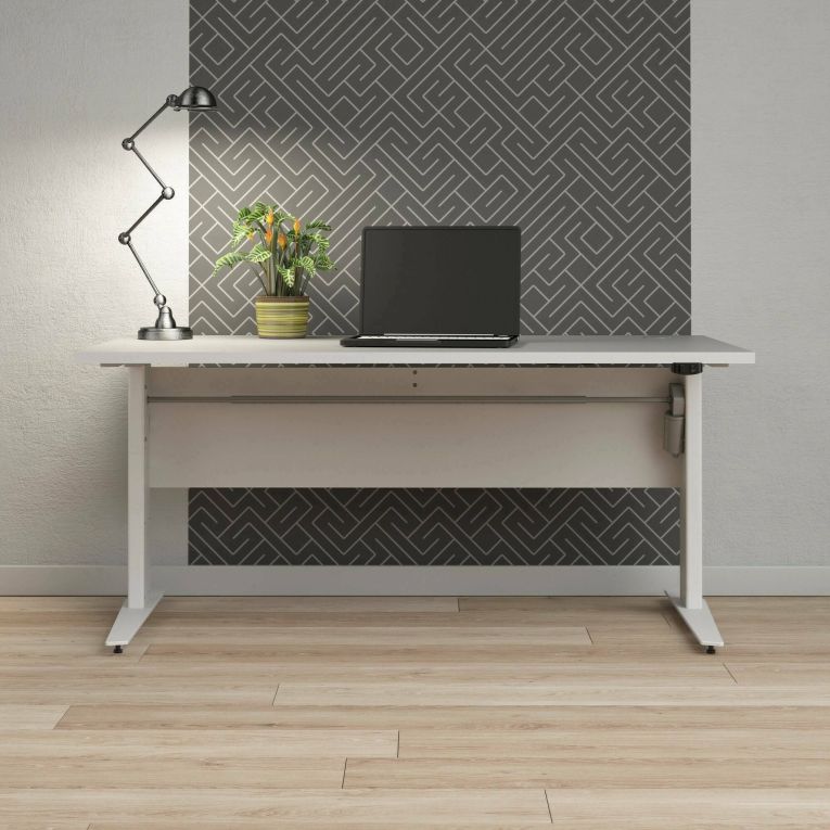 Scrivania lineare bianca 150x80cm minimal - Gonu