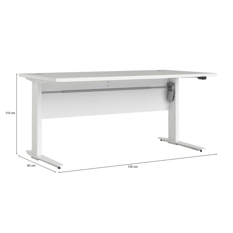 Scrivania lineare bianca 150x80cm minimal - Gonu