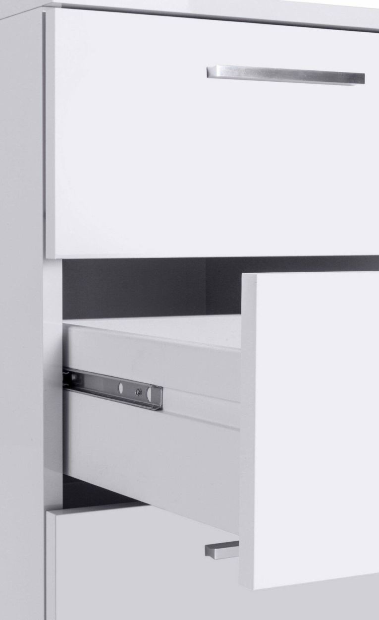 Scrivania lineare bianca 160x60cm in legno - Flaminia