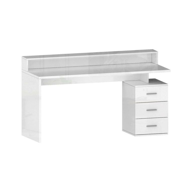 Scrivania lineare bianca 160x60cm in legno - Flaminia
