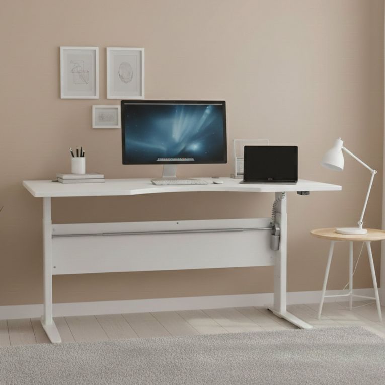 Scrivania lineare bianca 180x90cm - Agretto