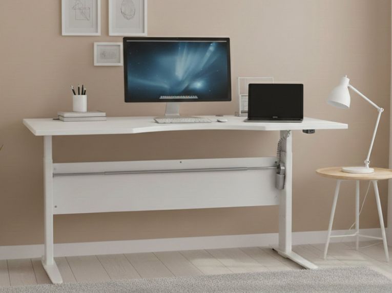 Scrivania lineare bianca 180x90cm - Agretto