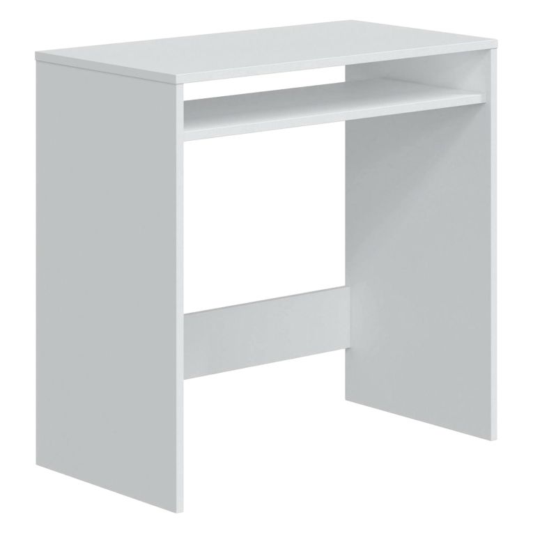 Scrivania lineare bianca 79x43cm con porta pc - Acu