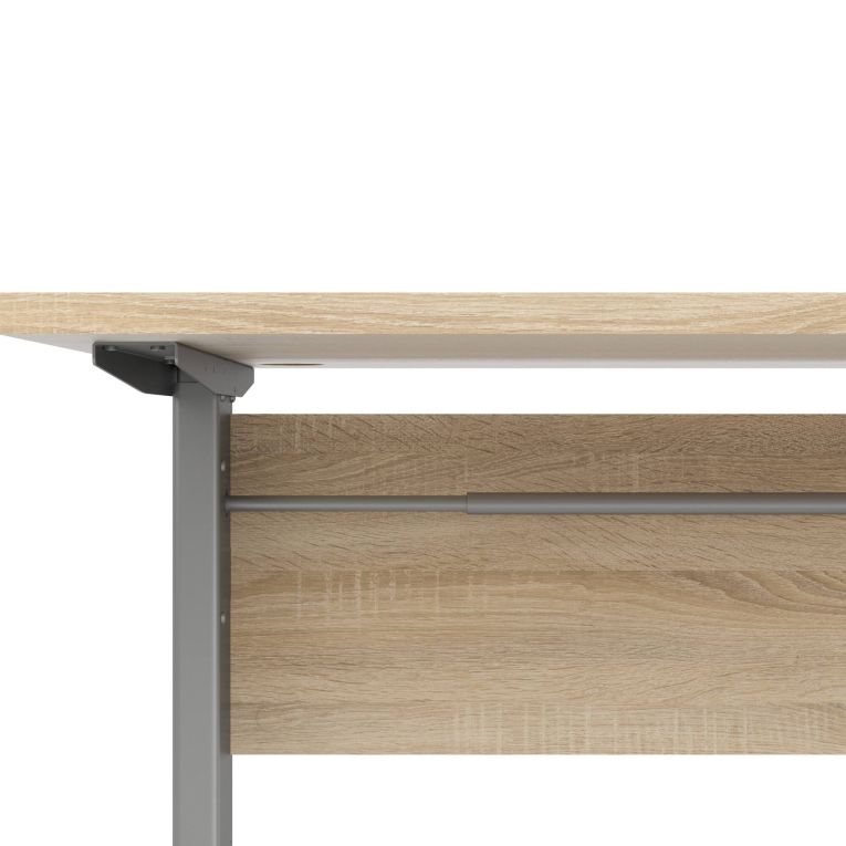 Scrivania lineare grigia e quercia 150x80cm - Gonu
