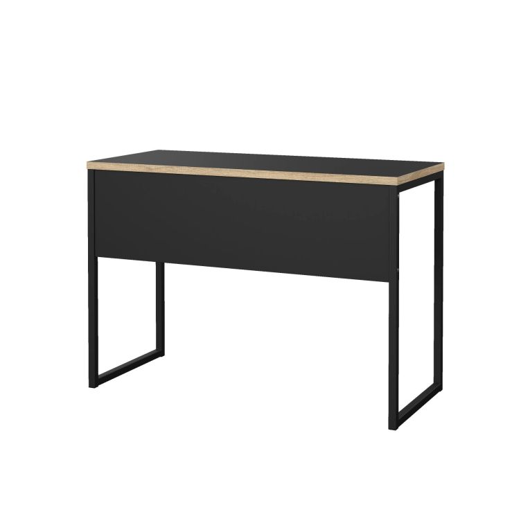 Scrivania lineare nera 110x48cm con 1 cassetto - Agave