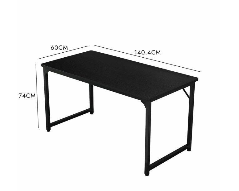 Scrivania lineare nera 60x140cm - Alecxander