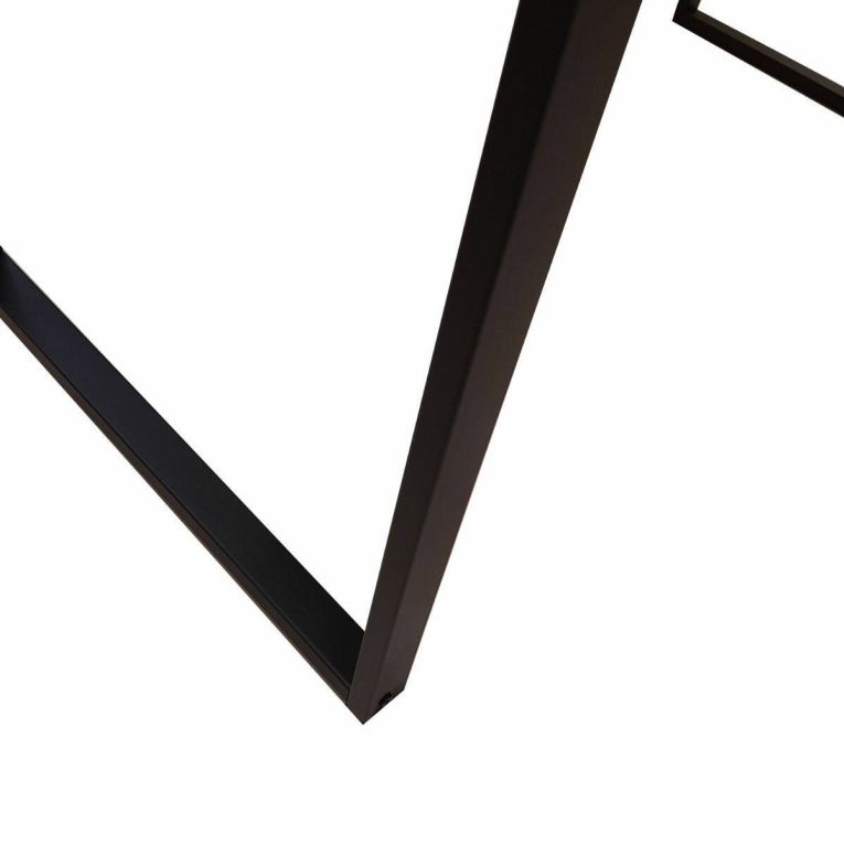 Scrivania lineare noce e nera 58x128cm in metallo e legno - Agliopi