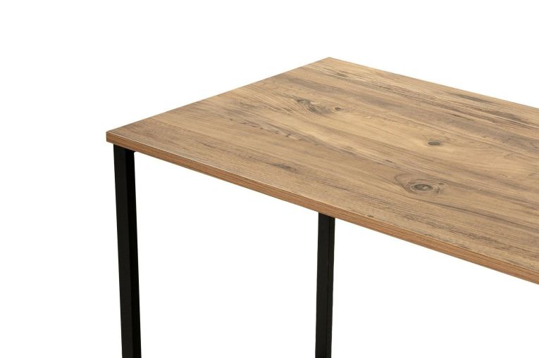 Scrivania lineare pino e nera 240x60cm - Violet