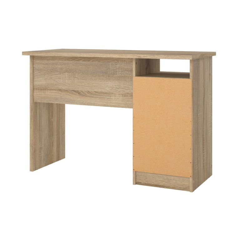 Scrivania lineare quercia 110x48cm con 4 cassetti - Appollo