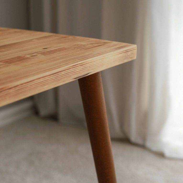 Scrivania lineare quercia 110x60cm piano in legno massello - Melita