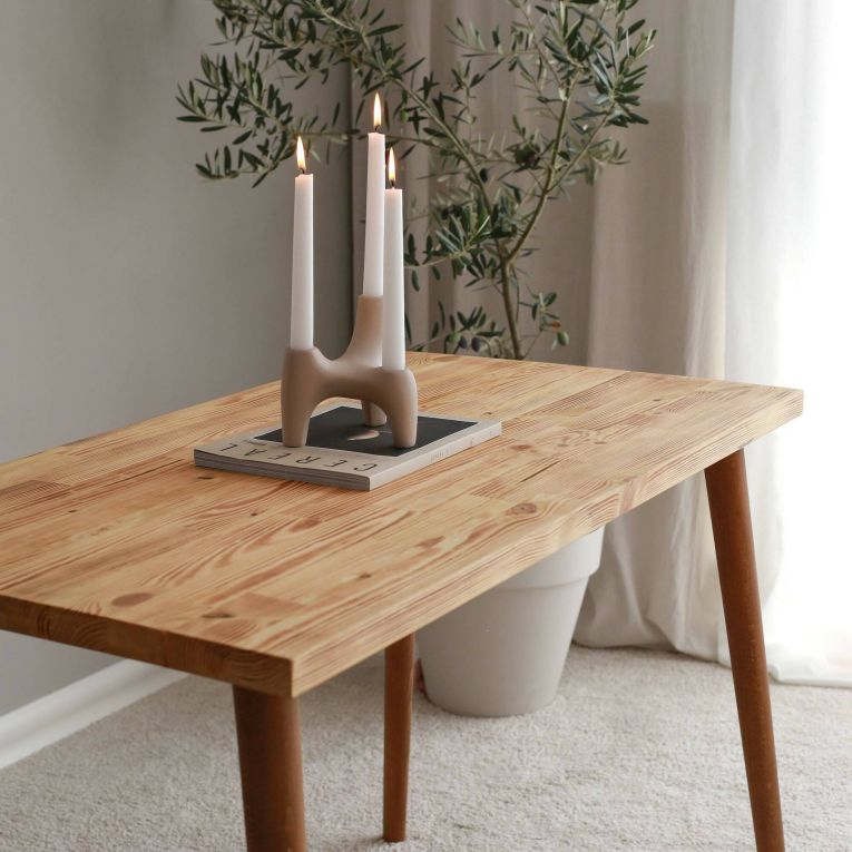 Scrivania lineare quercia 110x60cm piano in legno massello - Melita