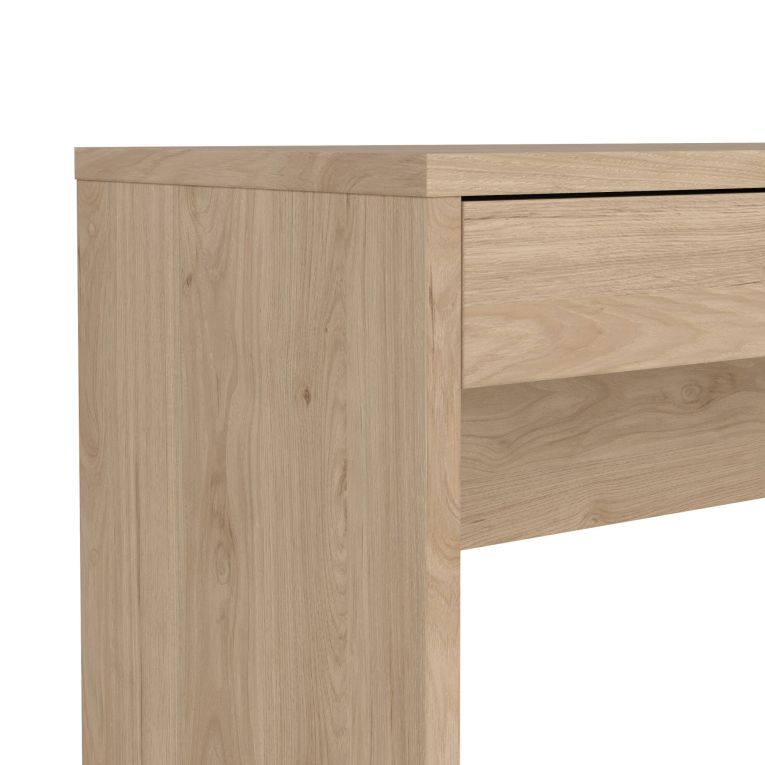Scrivania lineare rovere 100x39cm con 2 cassetti - Acero