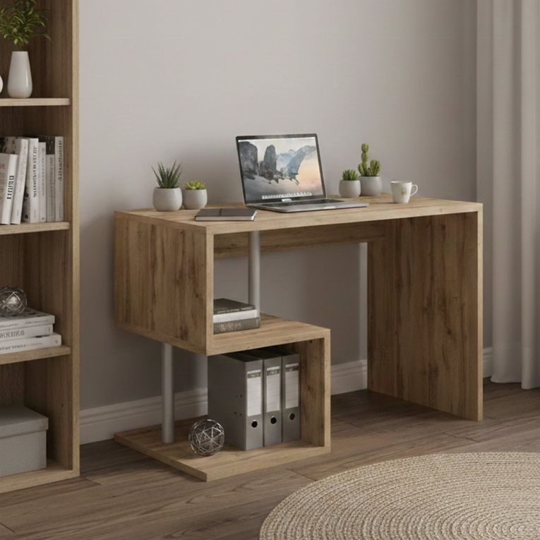 Scrivania lineare rovere 100x50cm - Acan