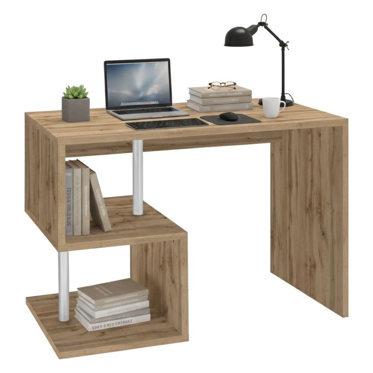 Scrivania lineare rovere 100x50cm - Acan