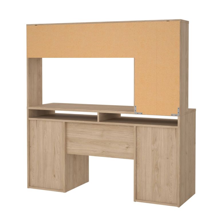 Scrivania lineare rovere 149x48cm con libreria - Ambrenti