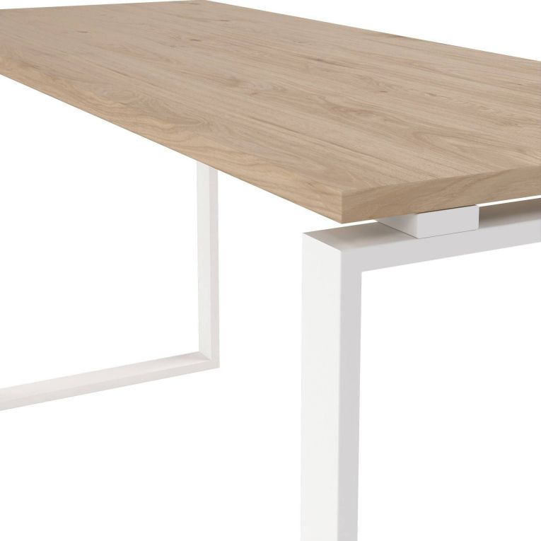 Scrivania lineare rovere e bianca 150x60cm - Arignano