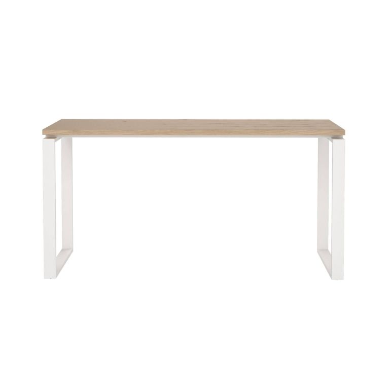 Scrivania lineare rovere e bianca 150x60cm - Arignano