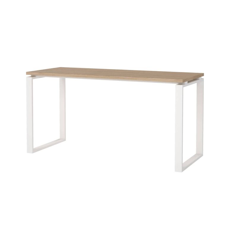 Scrivania lineare rovere e bianca 150x60cm - Arignano