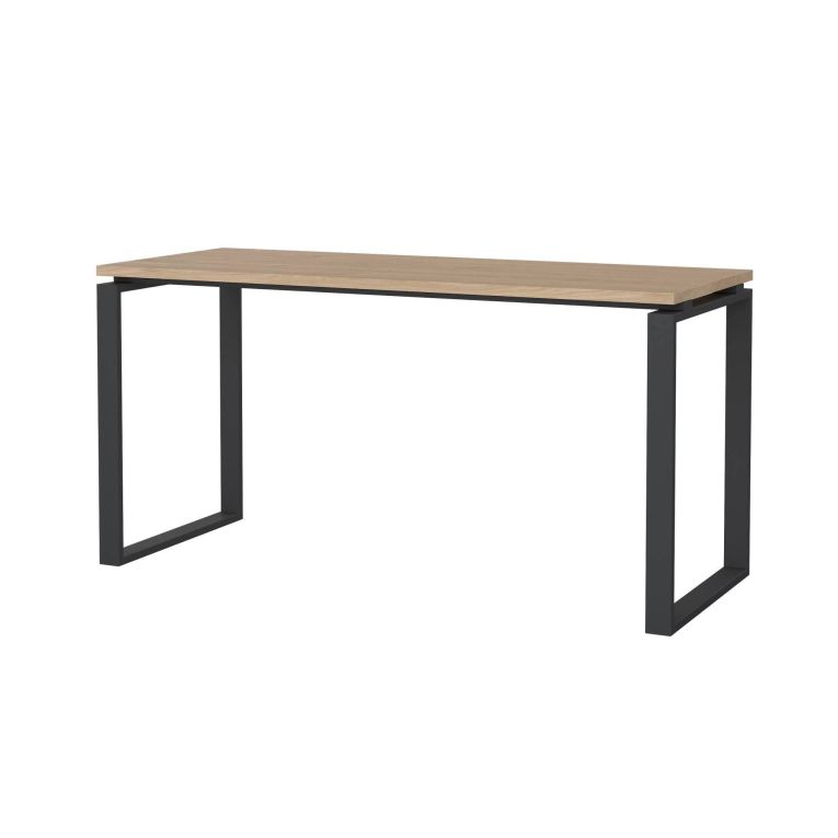 Scrivania lineare rovere e grigia 150x60cm - Arignano