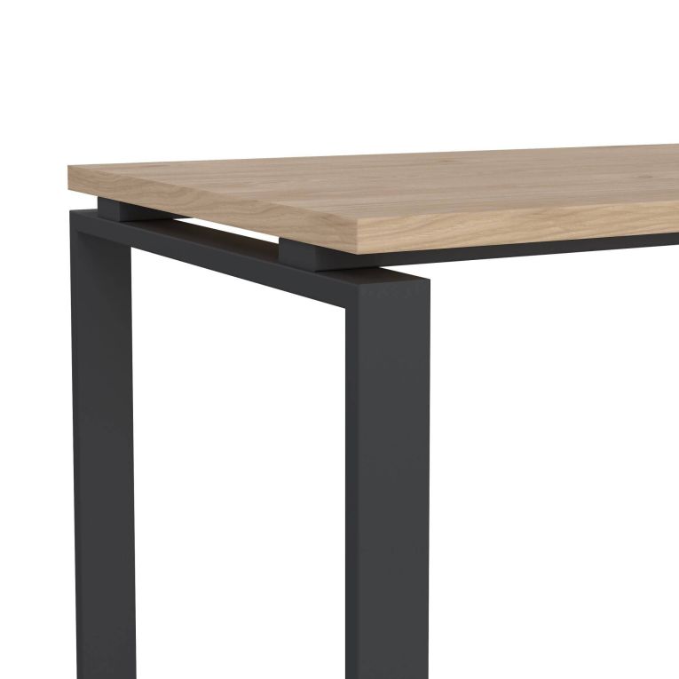 Scrivania lineare rovere e grigia 150x60cm - Arignano