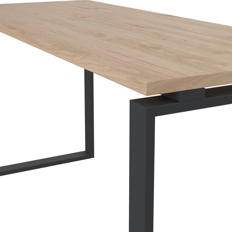 Scrivania lineare rovere e grigia 150x60cm - Arignano