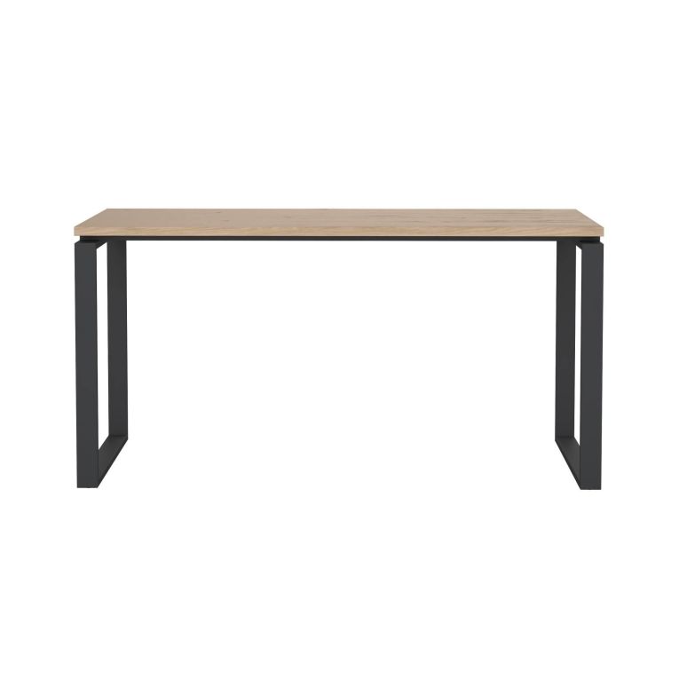 Scrivania lineare rovere e grigia 150x60cm - Arignano