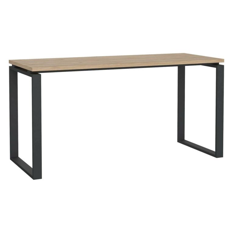 Scrivania lineare rovere e grigia 150x60cm - Arignano