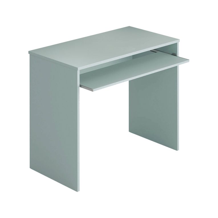 Scrivania lineare verde acqua 79x54cm con supporto computer - Ajeje