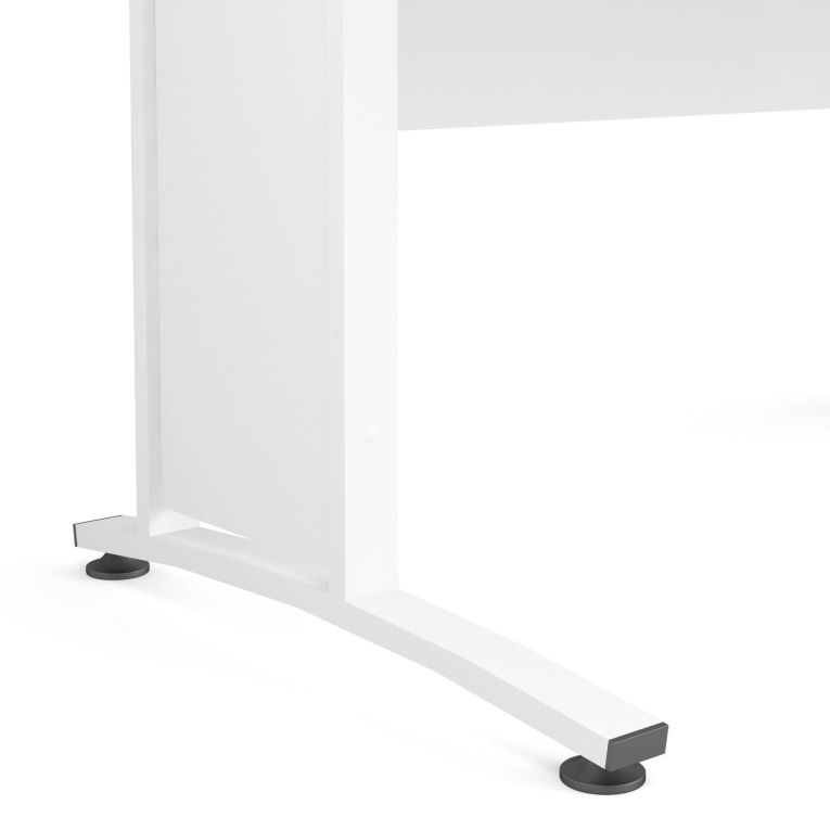 Scrivania Marcerre, Scrittoio multiuso, Tavolo per ufficio porta PC, Piano di lavoro, 150x80 h75 cm, Bianco