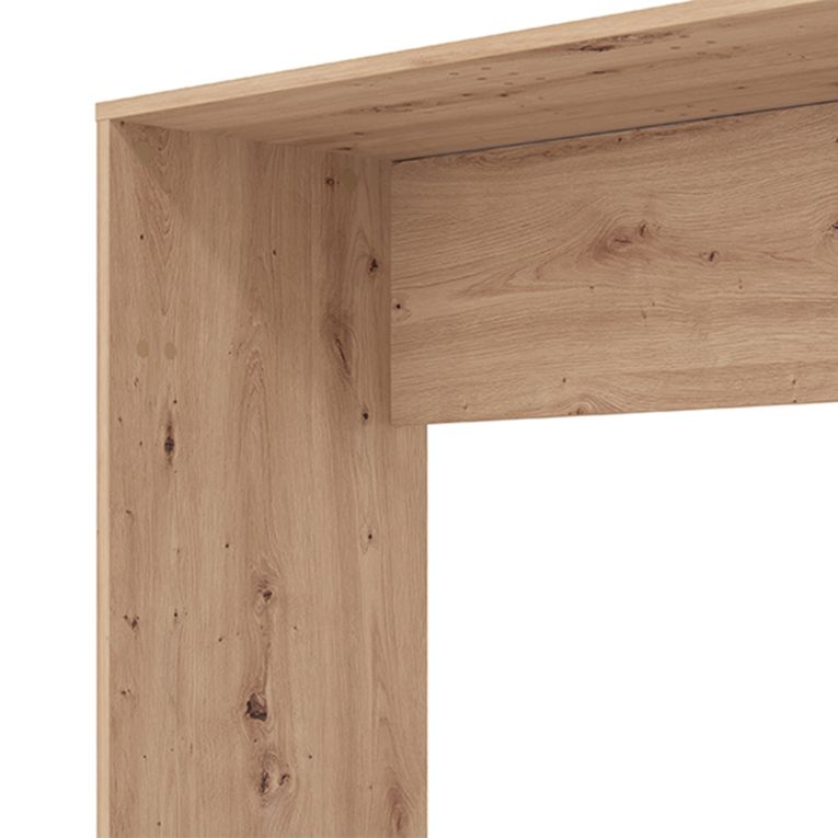 Scrivania Marrone Rovere Nodi un Ripiano Sfumatura Colore Struttura Rovere Nodi 98x45x74h cm, Sfumatura Colore Ripiano Rovere Nodi - Pichil