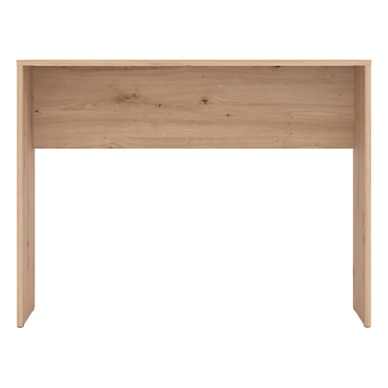 Scrivania Marrone Rovere Nodi un Ripiano Sfumatura Colore Struttura Rovere Nodi 98x45x74h cm, Sfumatura Colore Ripiano Rovere Nodi - Pichil