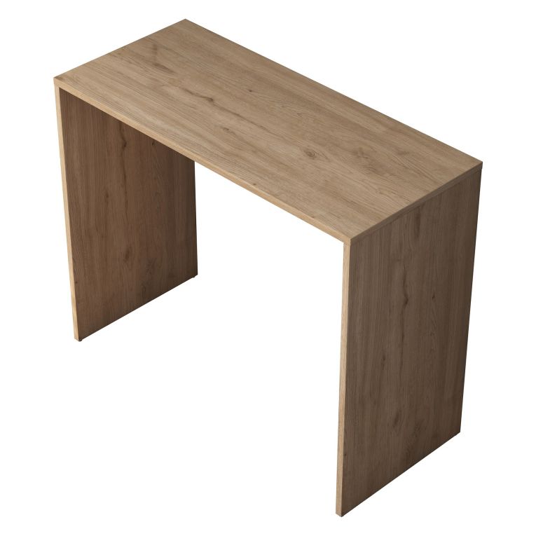 Scrivania Marrone Rovere un Ripiano Sfumatura Colore Ripiano Rovere 90x40x73h cm, Materiale Piano in Legno Nobilitato - Urio