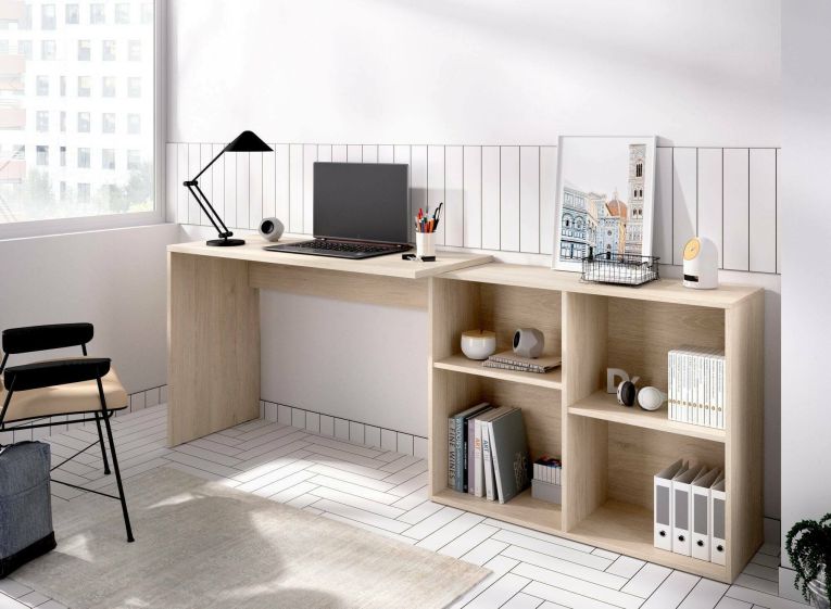 Scrivania modulabile rovere 121x96cm - Apricot