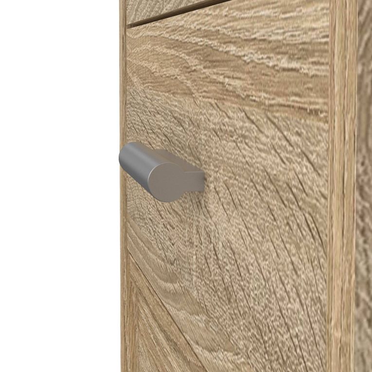 Scrivania Rachel, Scrittoio multiuso, Tavolo per ufficio porta PC, Piano di lavoro, 110x49 h76 cm, Quercia