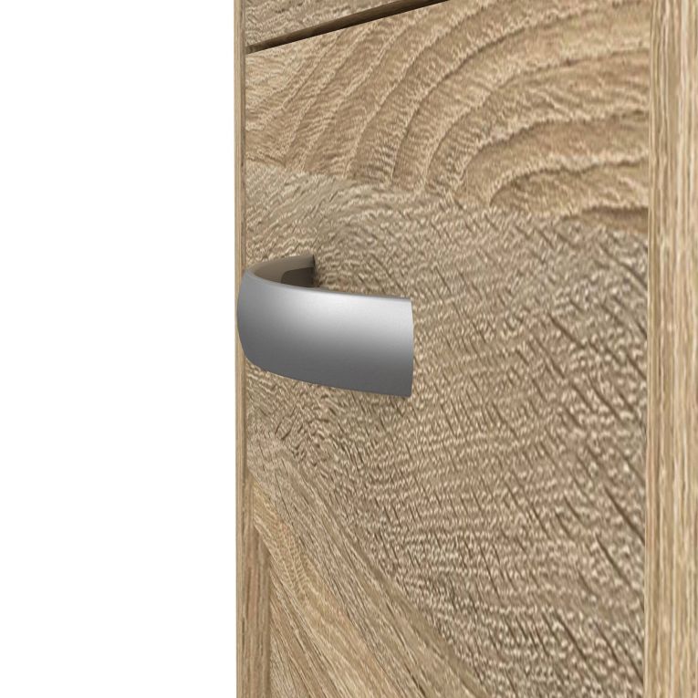 Scrivania Raymonde, Scrittoio multiuso, Tavolo per ufficio porta PC, Piano di lavoro, 109x49 h76 cm, Quercia
