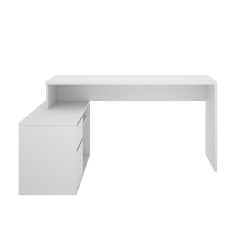 Scrivania ufficio bianca 139x92cm con 1 cassetto - Andor