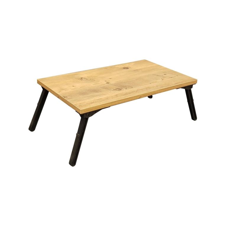 Scrivania Vesperia, Scrittoio multiuso, Tavolo per ufficio porta PC, Piano di lavoro, 60x35 h25 cm, Quercia e Nero