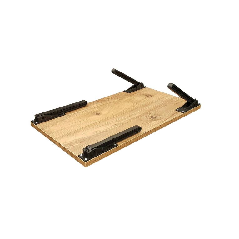 Scrivania Vesperia, Scrittoio multiuso, Tavolo per ufficio porta PC, Piano di lavoro, 60x35 h25 cm, Quercia e Nero