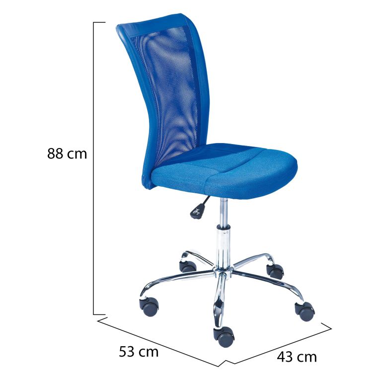 Sedia con Ruote blu Regolabile una Sedia, 5 Ruote - Falerna