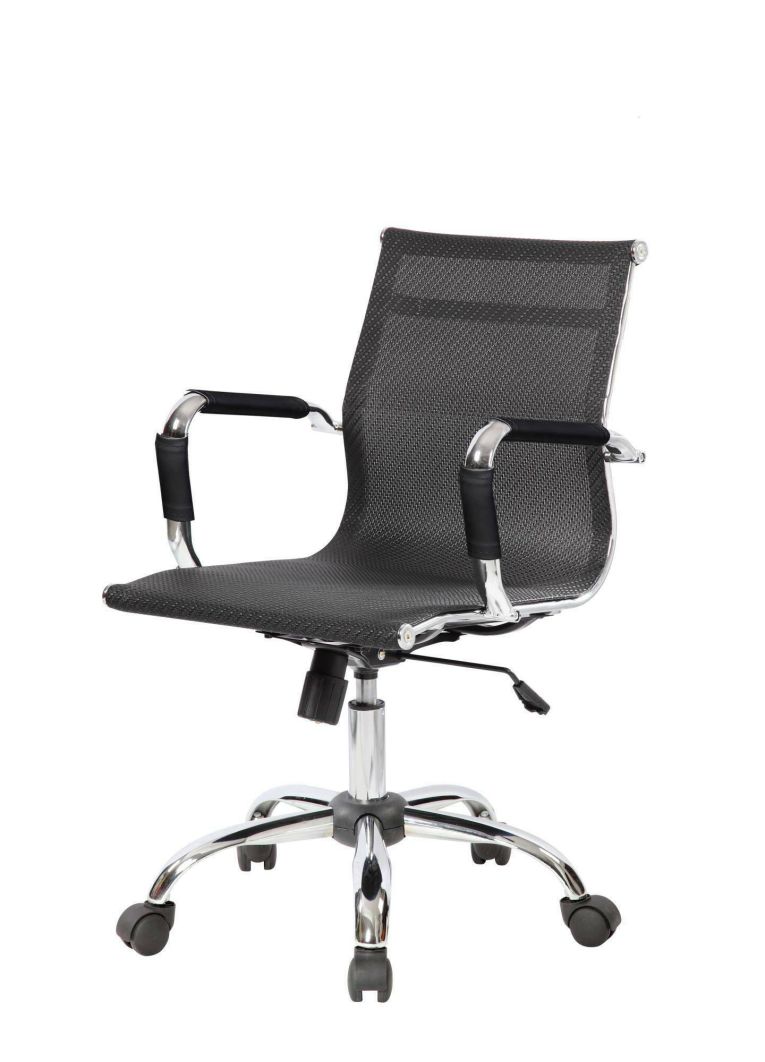 Sedia con ruote Dardit, Nero, 62x54h92-102 cm