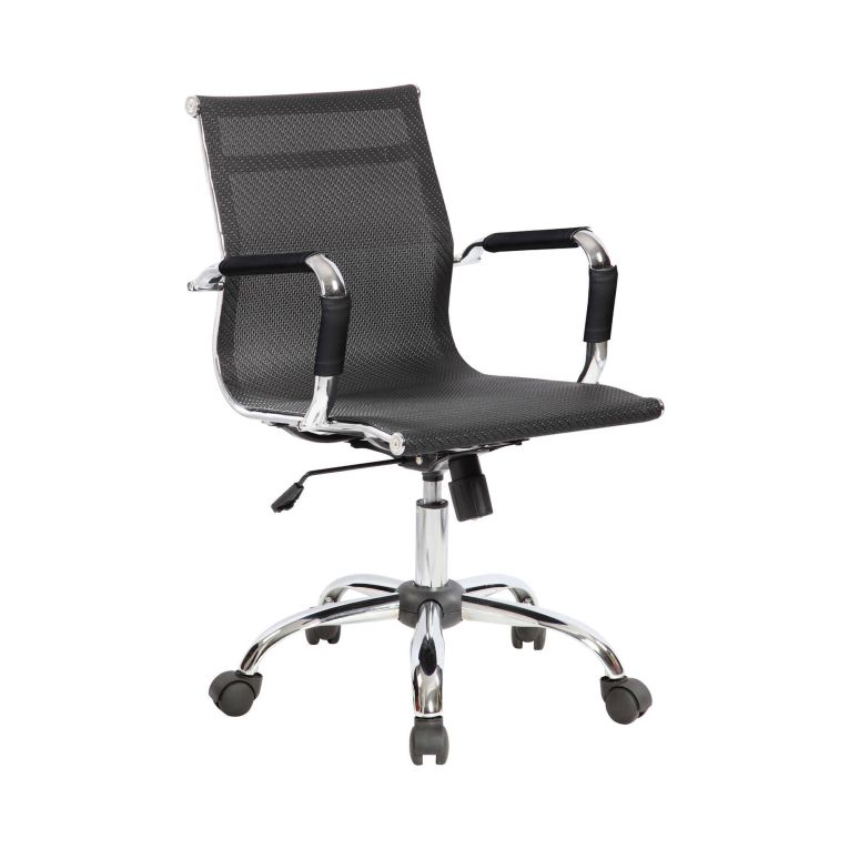 Sedia con ruote Dardit, Nero, 62x54h92-102 cm