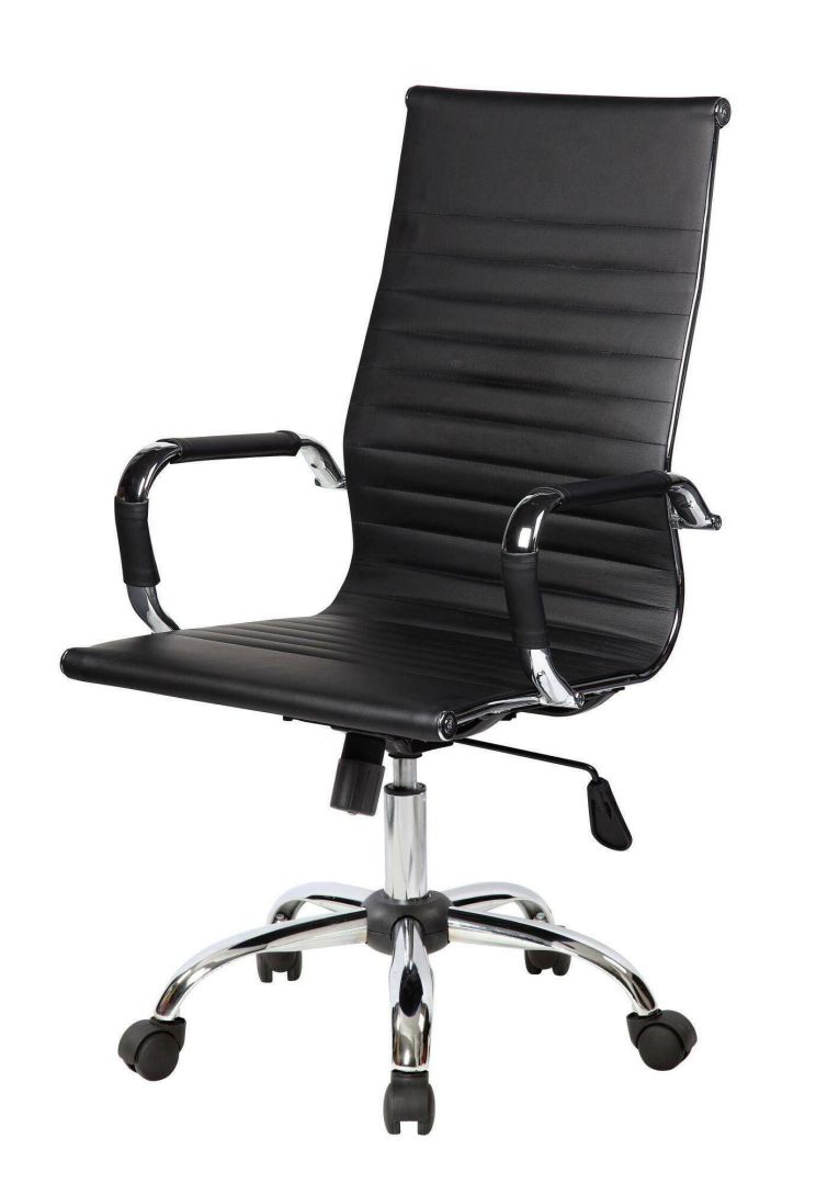 Sedia con ruote Disrae, Nero, 63x54h106-116 cm